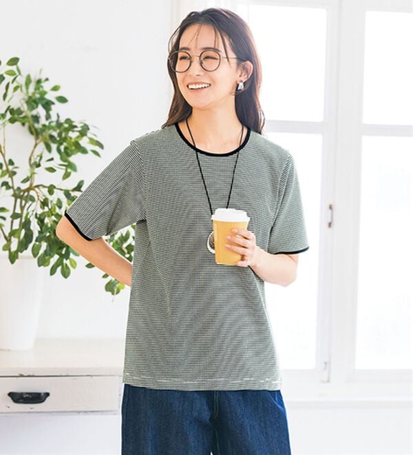 ルフラン（ルフラン）の「【３色組】シックなジャカードＴプルオーバー（カットソー）」｜詳細画像