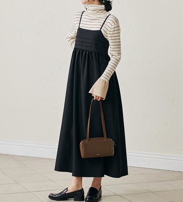 RANAN（ラナン）の「＜ムースタッチ＞洗える！バイカラータートルリブニット（ニット・セーター）」｜詳細画像