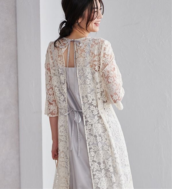 RANAN（ラナン）の「バックリボンデザインレースワンピース（その他ワンピース）」｜詳細画像