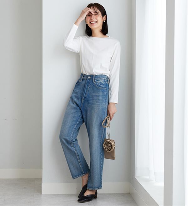 BELLUNA（ベルーナ）の「綿１００％大人顔サマ見えプルオーバー（カットソー）」｜詳細画像