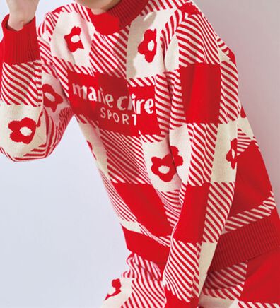 RANAN（ラナン）の「ジャカードニットプルオーバー＜ｍａｒｉｅ　Ｃｌａｉｒｅ　ＳＰＯＲＴ＞（ニット・セーター）」