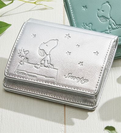 「スヌーピー　小銭が見やすい本革コンパクト財布（財布・パスケース）」