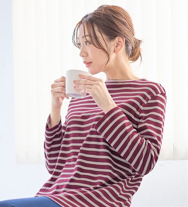 LAVIENNE（ラヴィエンヌ）の「【とろける肌心地】綿１００％あったかスムースパジャマ（パジャマ・ルームウェア）」｜詳細画像