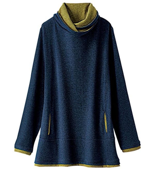 BELLUNA（ベルーナ）の「衿デザイン配色チュニック（チュニック）」｜詳細画像