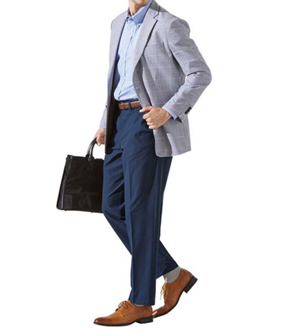 「【３本組】吸汗速乾ストレッチサッカースラックス（メンズスラックス）」｜詳細画像