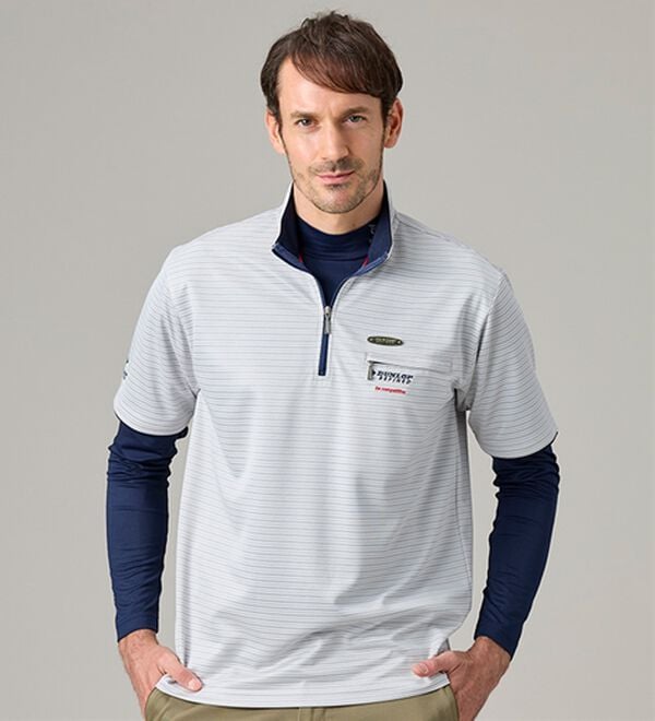 「＜ダンロップ・リファインド＞ハイネック＆ハーフジップ（メンズシャツ）」｜詳細画像