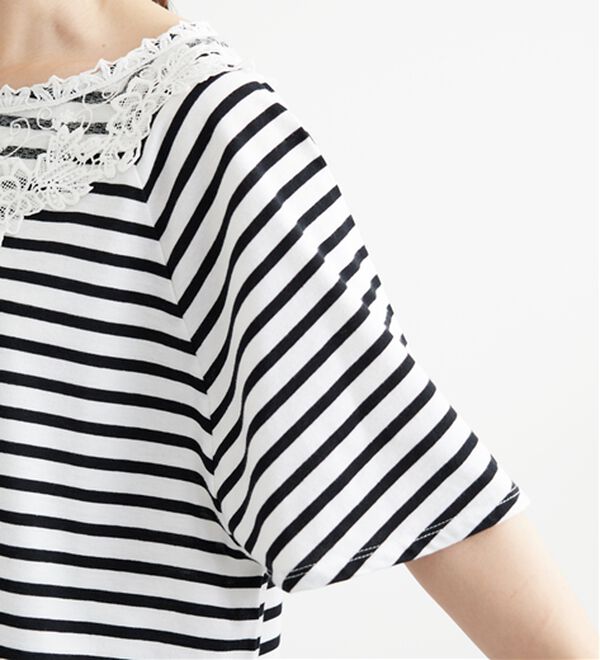 BELLUNA（ベルーナ）の「レース使いポンチョデザインプルオーバー（カットソー）」｜詳細画像