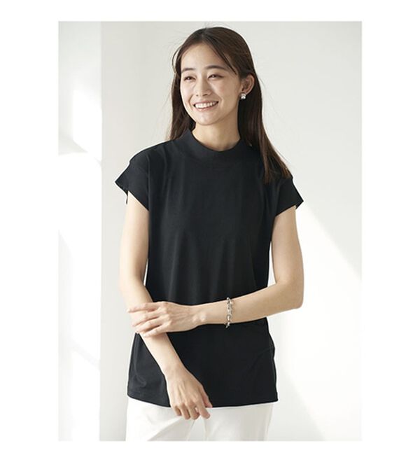 BELLUNA（ベルーナ）の「脱Ｔシャツ！チュールデザイントップス（カットソー）」｜詳細画像