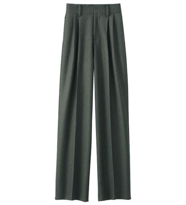 BELLUNA（ベルーナ）の「静電気防止加工！タックデザインワイドパンツ（ワイドパンツ・ガウチョ）」｜詳細画像