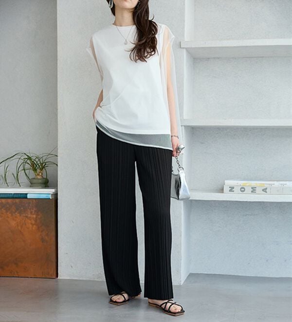 GeeRA（ジーラ）の「【スッキリ細見え】イージー美脚パンツ（フルレングスパンツ）」｜詳細画像