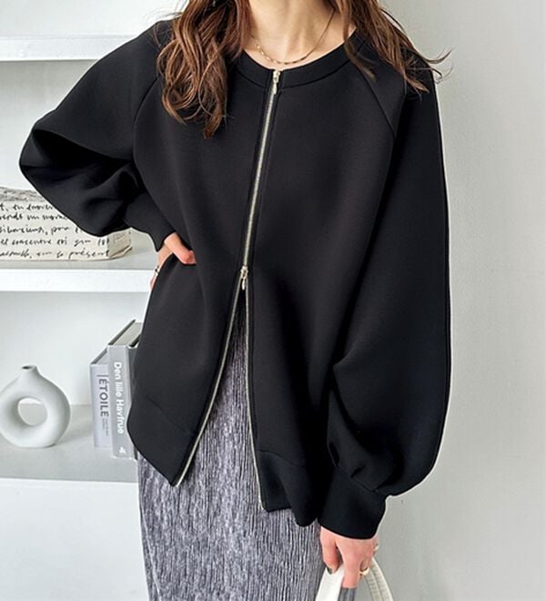 GeeRA（ジーラ）の「前後２ＷＡＹダブルジップスウェット（カットソー）」｜詳細画像