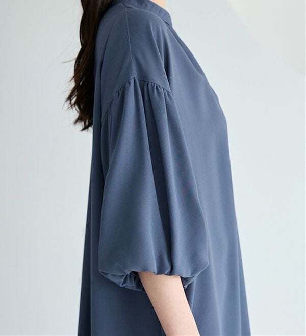 alotta（アロッタ）の「パフ袖とろみブラウスチュニックワンピース（チュニックワンピース）」｜詳細画像