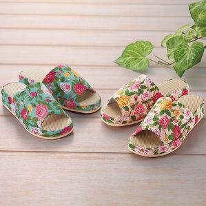 「ゆったりヒールアップスリッパ２色組（スリッパ・ルームシューズ）」｜詳細画像