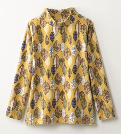 LAVIENNE（ラヴィエンヌ）の「薄手ストレッチフリースのプリントハイネック長袖（パジャマ・ルームウェア）」