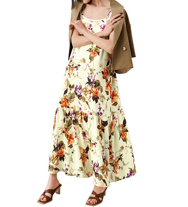 RANAN（ラナン）の「花柄プリントキャミワンピース（プリントワンピース）」｜詳細画像