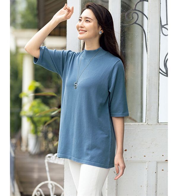 Tシャツ気分な上品サマーニット - ベルーナ【公式】