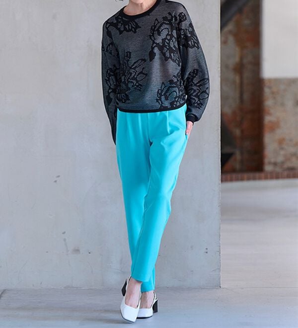 RANAN（ラナン）の「シアーフラワージャカードニットプルオーバー（ニット・セーター）」｜詳細画像