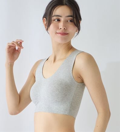 LAVIENNE（ラヴィエンヌ）の「【綿９５％＆縫い目ゼロ】締め付けにくいスーピタブラ・ショーツ（別売）（ブラジャー）」