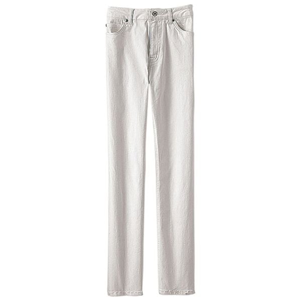 BELLUNA（ベルーナ）の「ヒンヤリ冷感ライトオンスジーンズ（フルレングスパンツ）」｜オフ白