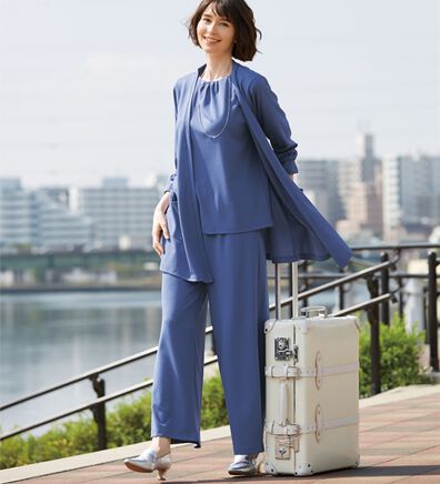 LAVIENNE（ラヴィエンヌ）の「【３点セット】旅ともトラベルセットアップ３点セット（セットアップ）」