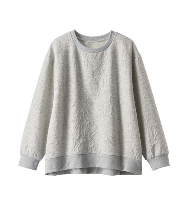 BELLUNA（ベルーナ）の「花柄ふくれジャカード素材プルオーバー（カットソー）」｜詳細画像