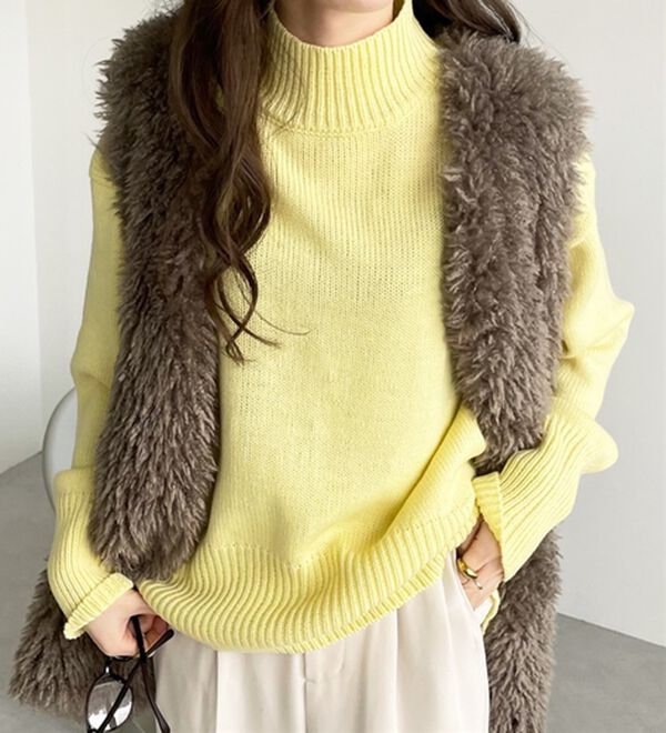 GeeRA（ジーラ）の「バックスリットニットトップス（ニット・セーター）」｜詳細画像