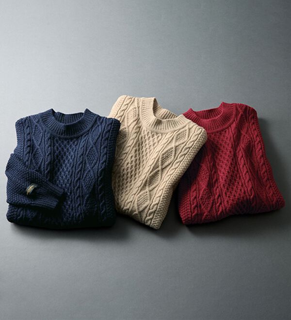 「＜キンロック　アンダーソン＞英国羊毛セーター　クルーネック（メンズニット・セーター）」｜詳細画像