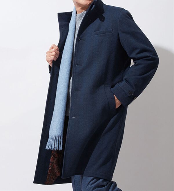 「ラクする紳士のメルトンコート（メンズコート）」｜詳細画像