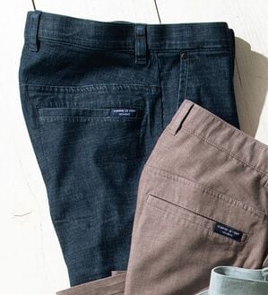 「＜コムルヴァン・オム＞すっきりはける涼感麻入りジーンズ（メンズデニムパンツ）」｜インディゴ