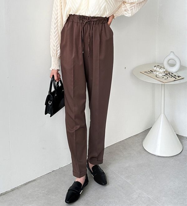 GeeRA（ジーラ）の「美脚とろみタックパンツ（フルレングスパンツ）」｜詳細画像