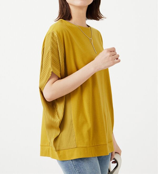 BELLUNA（ベルーナ）の「サイドシャドーストライプ切替チュニック（チュニック）」｜詳細画像