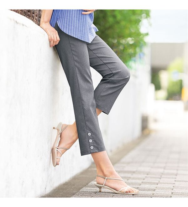 ルフラン（ルフラン）の「【４本組】さらっとクロップドパンツ＜ポッピン＞（クロップドパンツ）」｜詳細画像