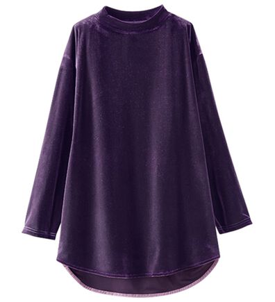 BELLUNA（ベルーナ）の「ベロア素材裾ラウンドチュニック（チュニック）」