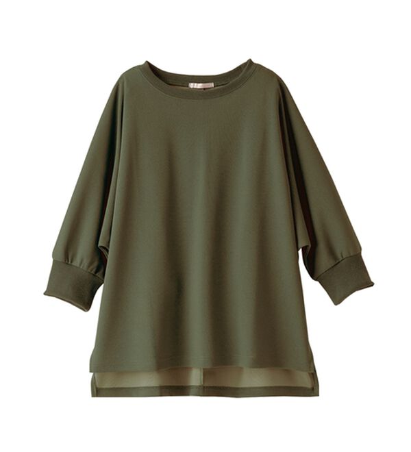 BELLUNA（ベルーナ）の「リブ切替ドルマンデザインプルオーバー（カットソー）」｜詳細画像