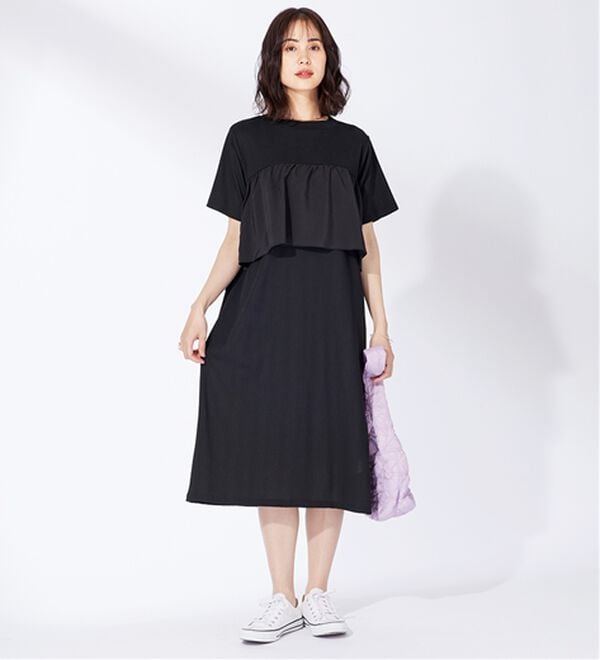 BELLUNA（ベルーナ）の「胸元フリルデザインワンピース（その他ワンピース）」｜詳細画像