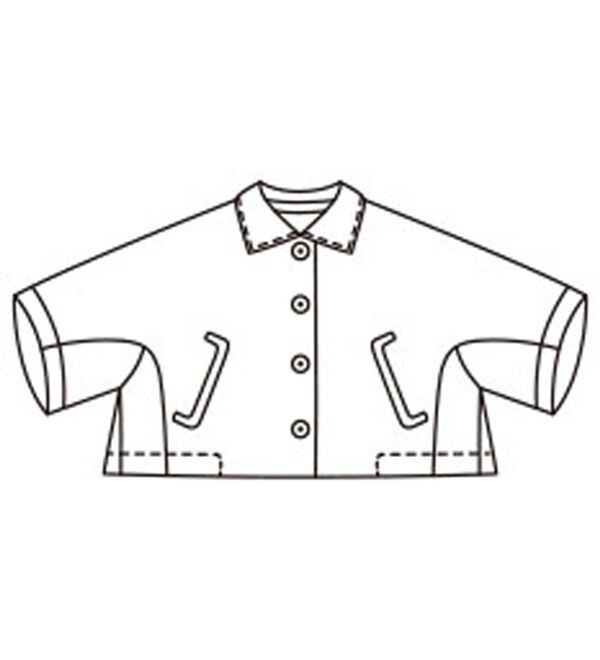 BELLUNA（ベルーナ）の「デニムジャカードショート丈ゆったりジャケット（その他ジャケット）」｜詳細画像