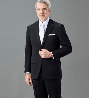 「【２点セット】ルナブラックフォーマルスーツ（ビジネスフォーマル）」｜詳細画像