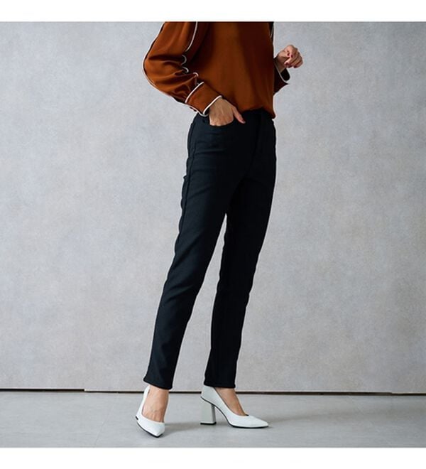 RANAN（ラナン）の「＋１０度素材！蓄熱保温裏起毛ストレッチスリムパンツ（フルレングスパンツ）」｜詳細画像