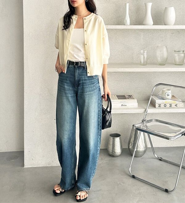 GeeRA（ジーラ）の「メタルボタンスポンディッシュカーディガン（ニットカーディガン）」｜詳細画像