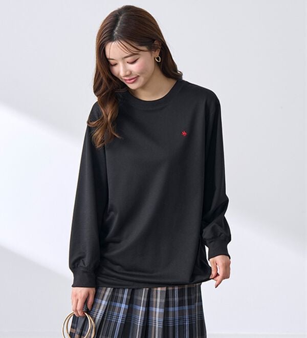 BELLUNA（ベルーナ）の「【ＰＯＬＯ　ＢＣＳ】ミニ裏毛素材デザイントップス（カットソー）」｜詳細画像