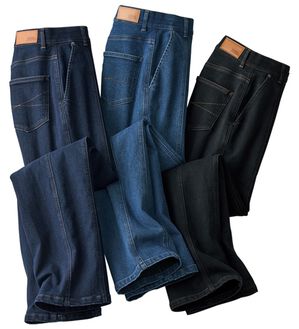 ルフラン（ルフラン）の「【３本組】Ｃ．Ｂ．Ｓ．ジーンズ裏フリース蓄熱パンツ（フルレングスパンツ）」｜3本組