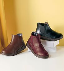 BELLUNA（ベルーナ）の「幅広軽量柔らかソールのスリッポンブーツ（ブーツ）」