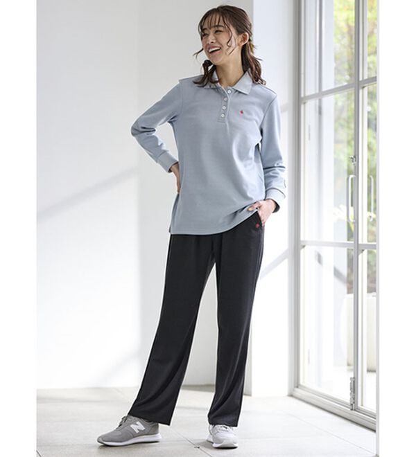 BELLUNA（ベルーナ）の「【２本組】【ＰＯＬＯ　ＢＣＳ】ウォーキングストレッチパンツ（フルレングスパンツ）」｜詳細画像