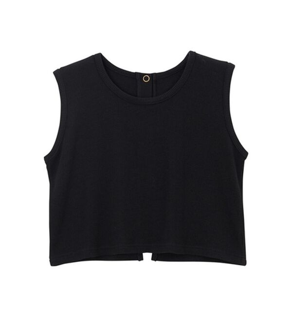 GeeRA（ジーラ）の「スナップボタンワッフルクロップドトップス（カットソー）」｜詳細画像