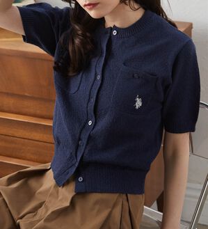 RANAN（ラナン）の「＜U.S.POLO ASSN.＞ コンパクトニットカーデ（ニットカーディガン）」｜詳細画像