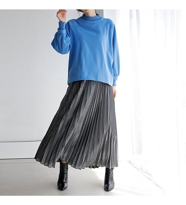 裏起毛！毛玉になりにくい！ニット切替プルオーバー - ベルーナ【公式】