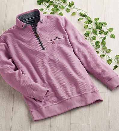 「＜ニコル　モリソン＞衿デザイン杢調トレーナー（メンズトレーナー）」