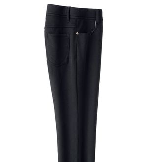 ルフラン（ルフラン）の「天使のぬくもり裏ファーパンツ（フルレングスパンツ）」｜黒