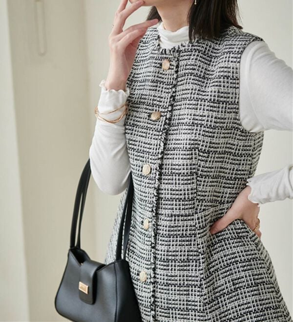 RANAN（ラナン）の「ペプラムツイードジレ（ジレ）」｜ミックス