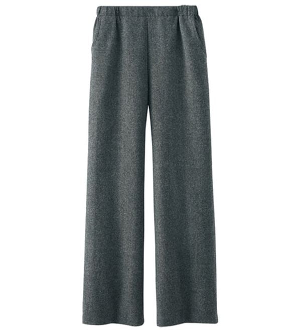 BELLUNA（ベルーナ）の「【尾州】日本製ウール混ワイドパンツ（フルレングスパンツ）」｜詳細画像